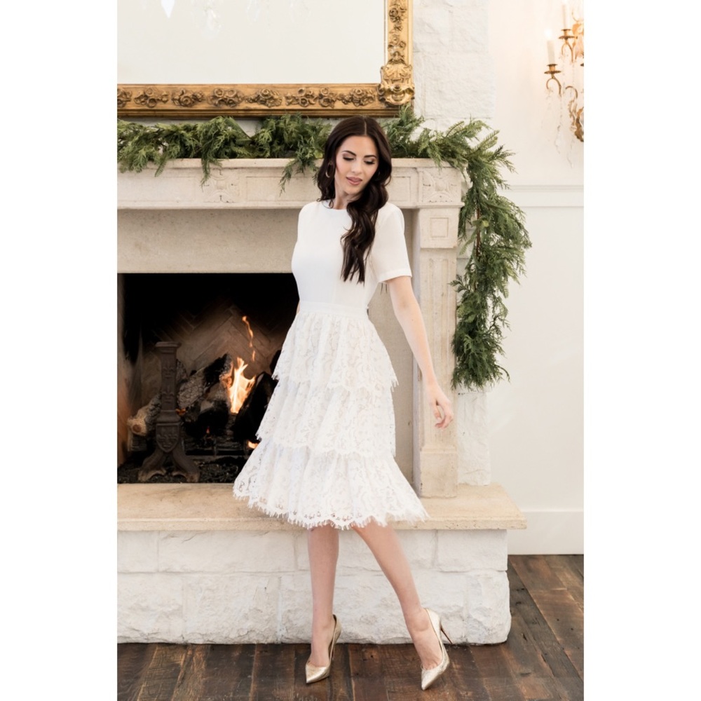 Rachel Parcell Mix Lace Dress